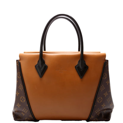 W Tote PM Cuir Orfevre Tote Monogram Brown