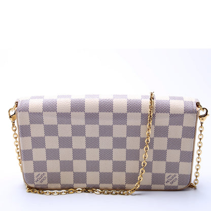 Pochette Felicie Damier Azur Pink