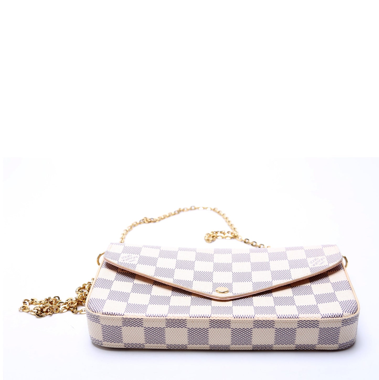 Pochette Felicie Damier Azur Pink