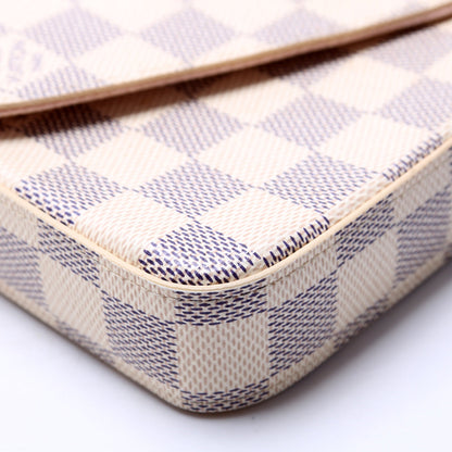 Pochette Felicie Damier Azur Pink