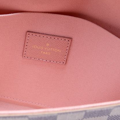 Pochette Felicie Damier Azur Pink