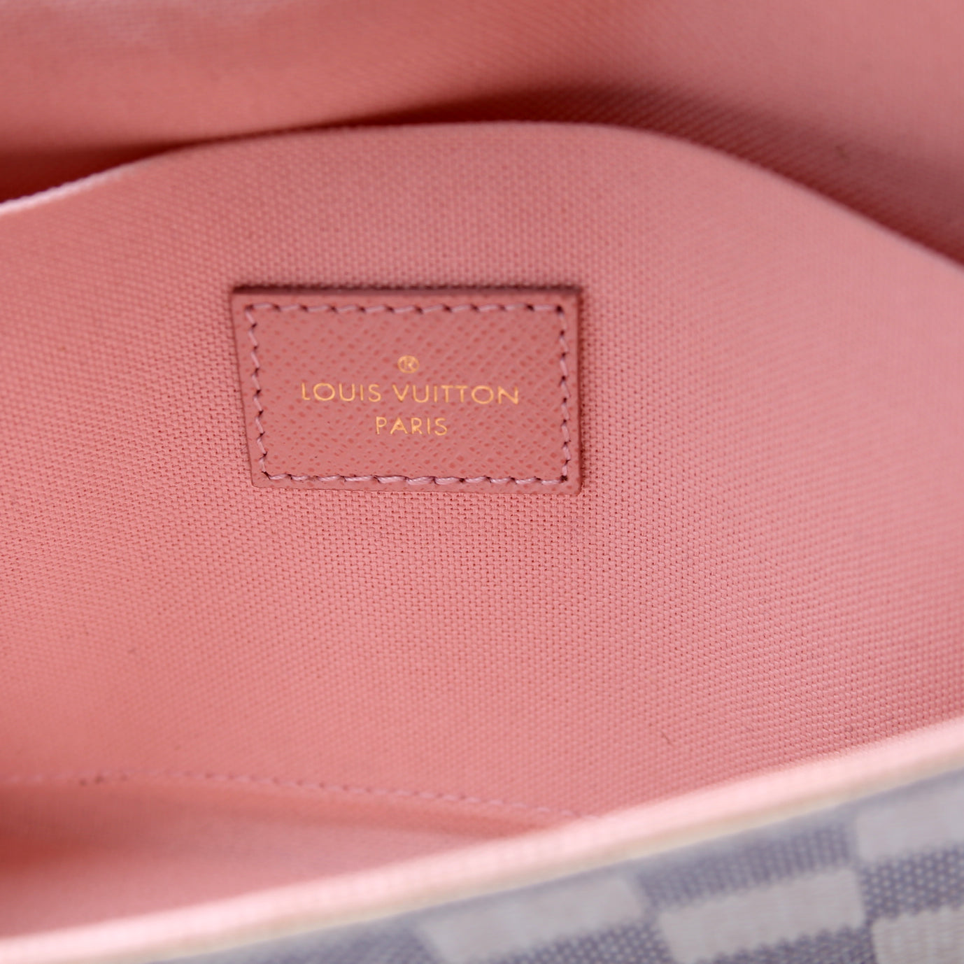 Pochette Felicie Damier Azur Pink