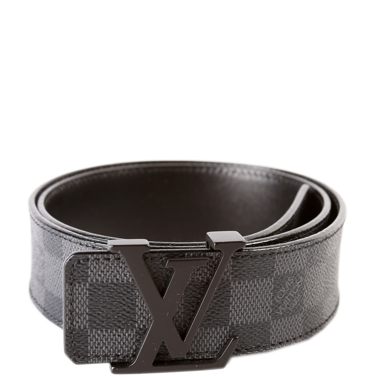 LV Initiales 40 MM Graphite Belt Size 85/34