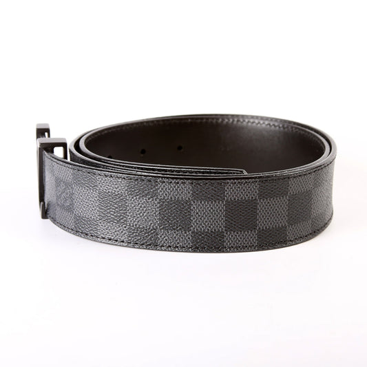 LV Initiales 40 MM Graphite Belt Size 85/34