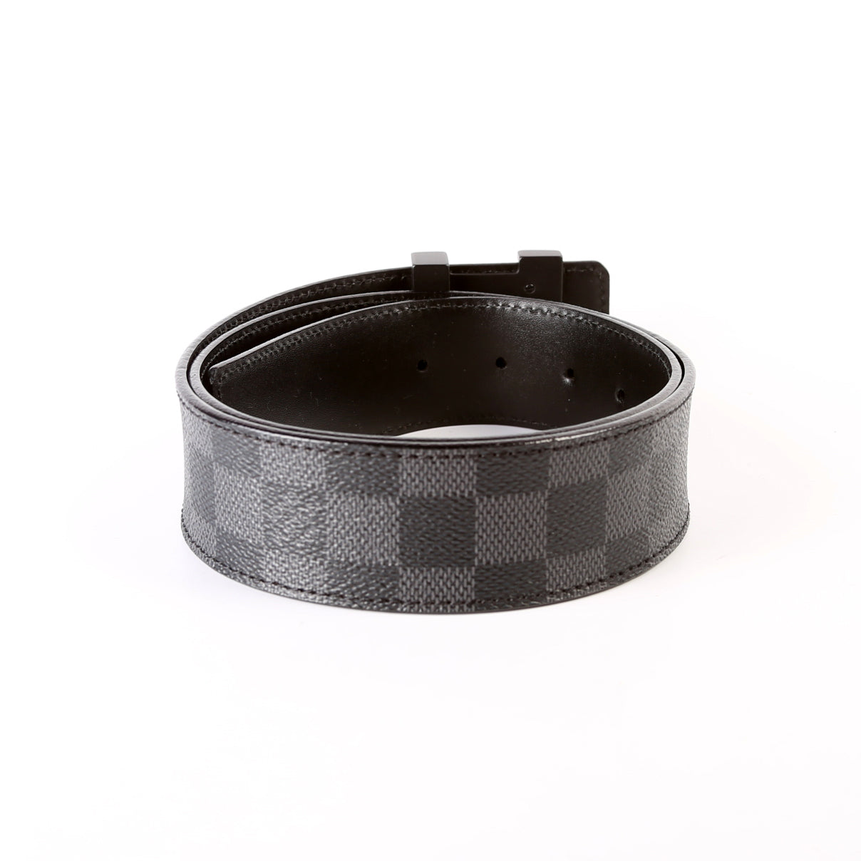 LV Initiales 40 MM Graphite Belt Size 85/34