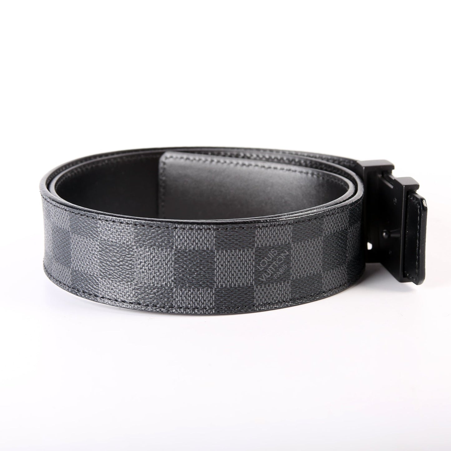 LV Initiales 40 MM Graphite Belt Size 85/34