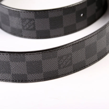 LV Initiales 40 MM Graphite Belt Size 85/34