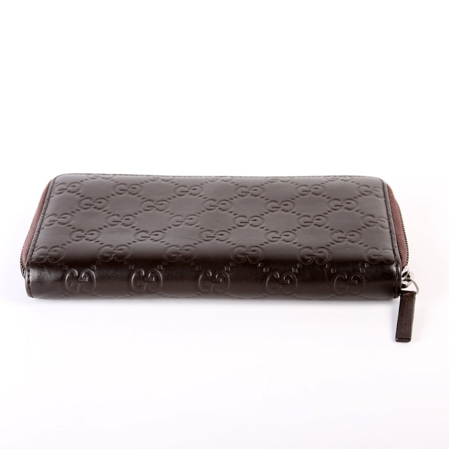 307987 Guccissima Zip Wallet Brown