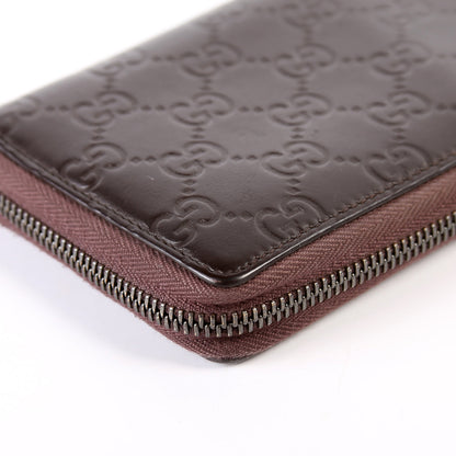 307987 Guccissima Zip Wallet Brown