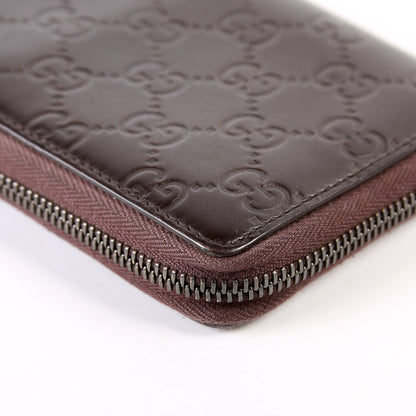 307987 Guccissima Zip Wallet Brown