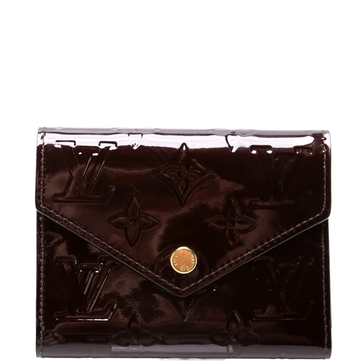 Victorine Wallet Vernis Burgundy