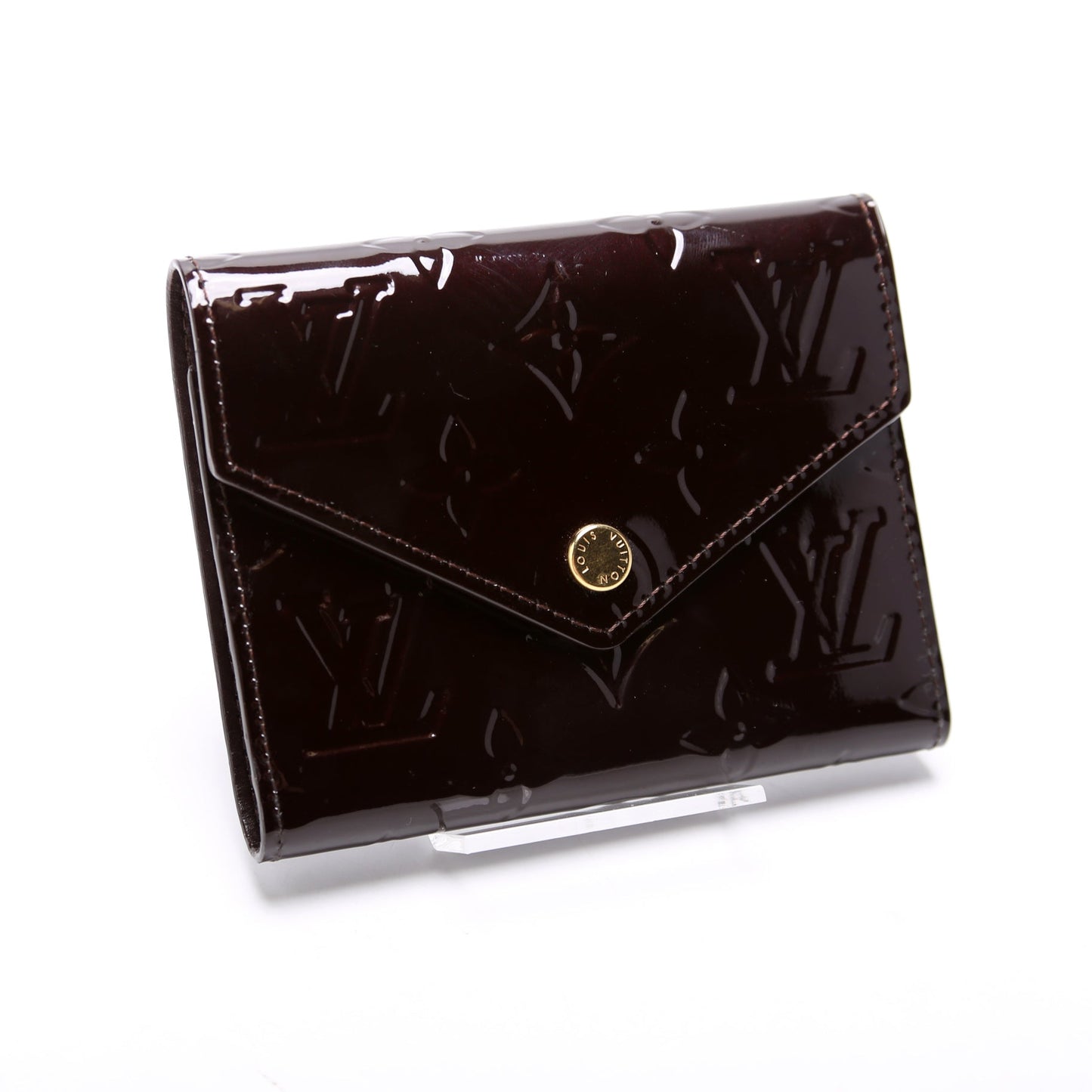 Victorine Wallet Vernis Burgundy