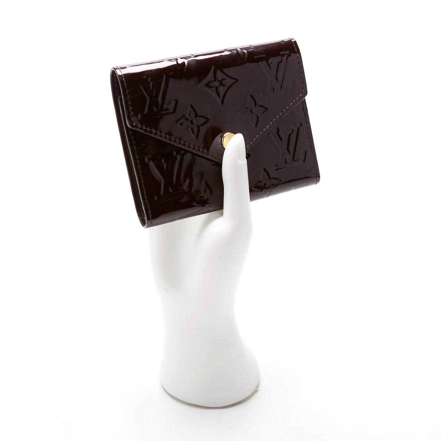 Victorine Wallet Vernis Burgundy