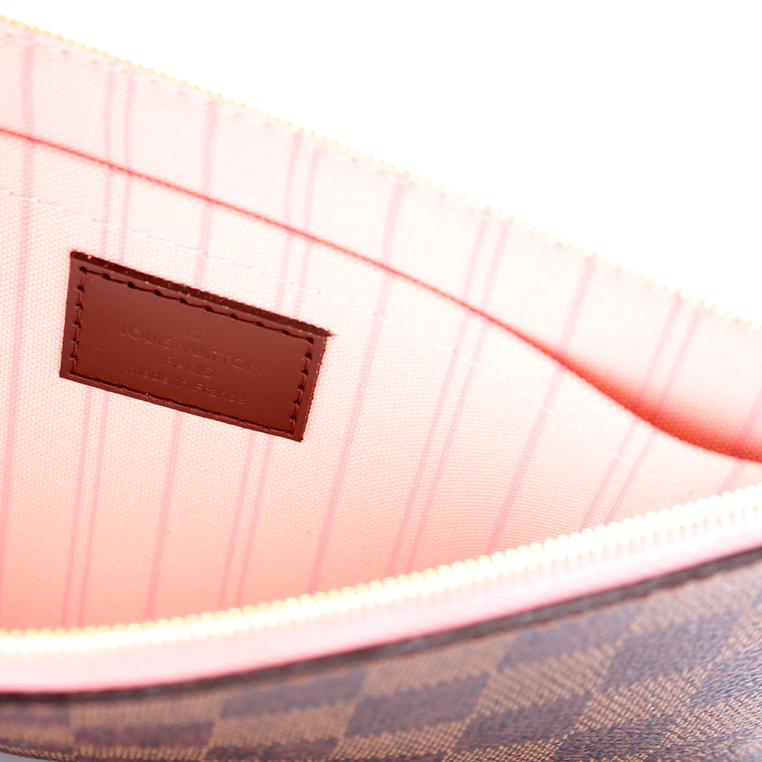 Pochette Only Damier Ebene Neverfull Pink