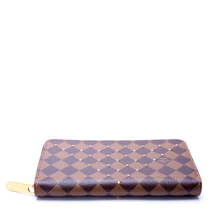 Zippy Wallet Studded Damier Ebene