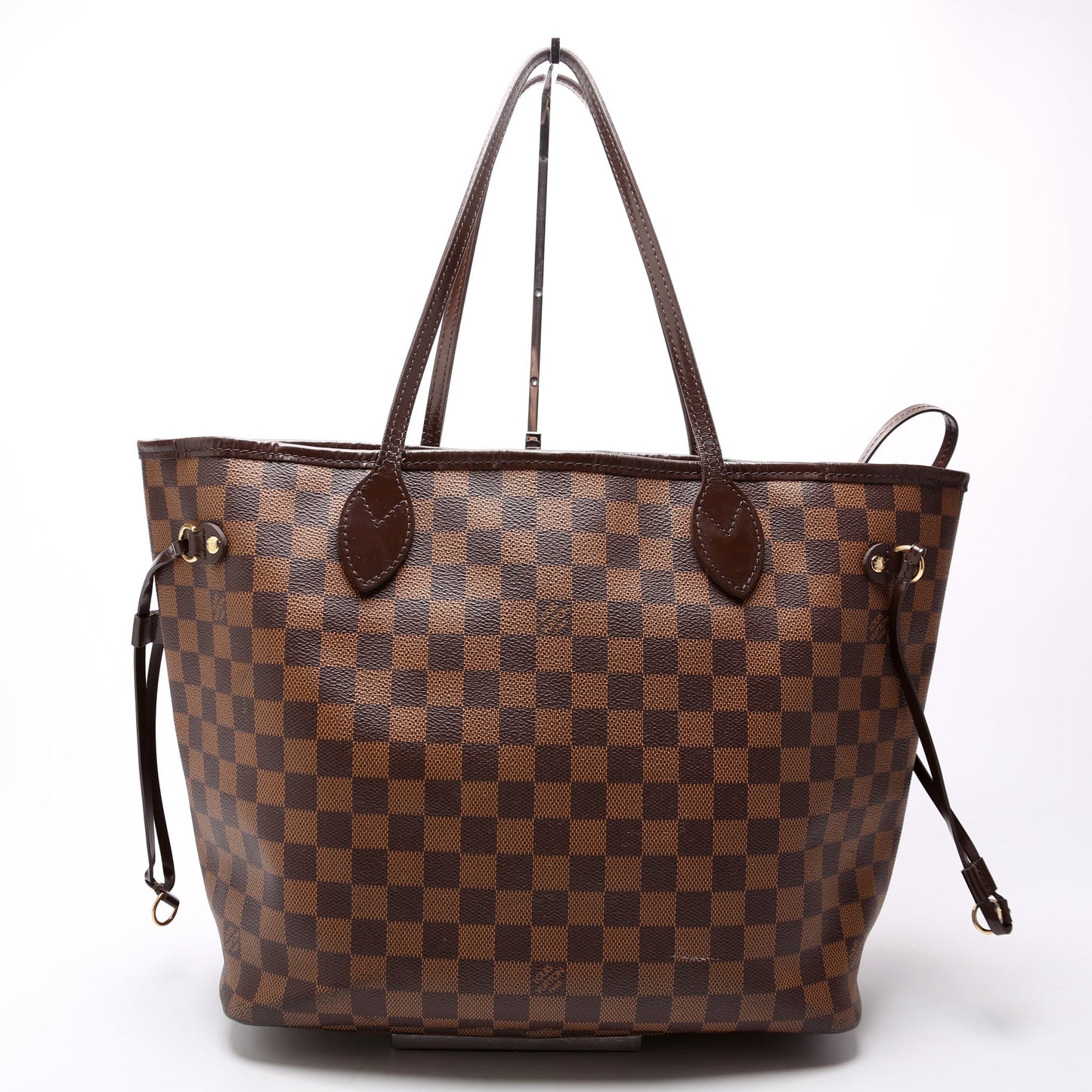 Neverfull W/Wallet MM Damier Ebene Red