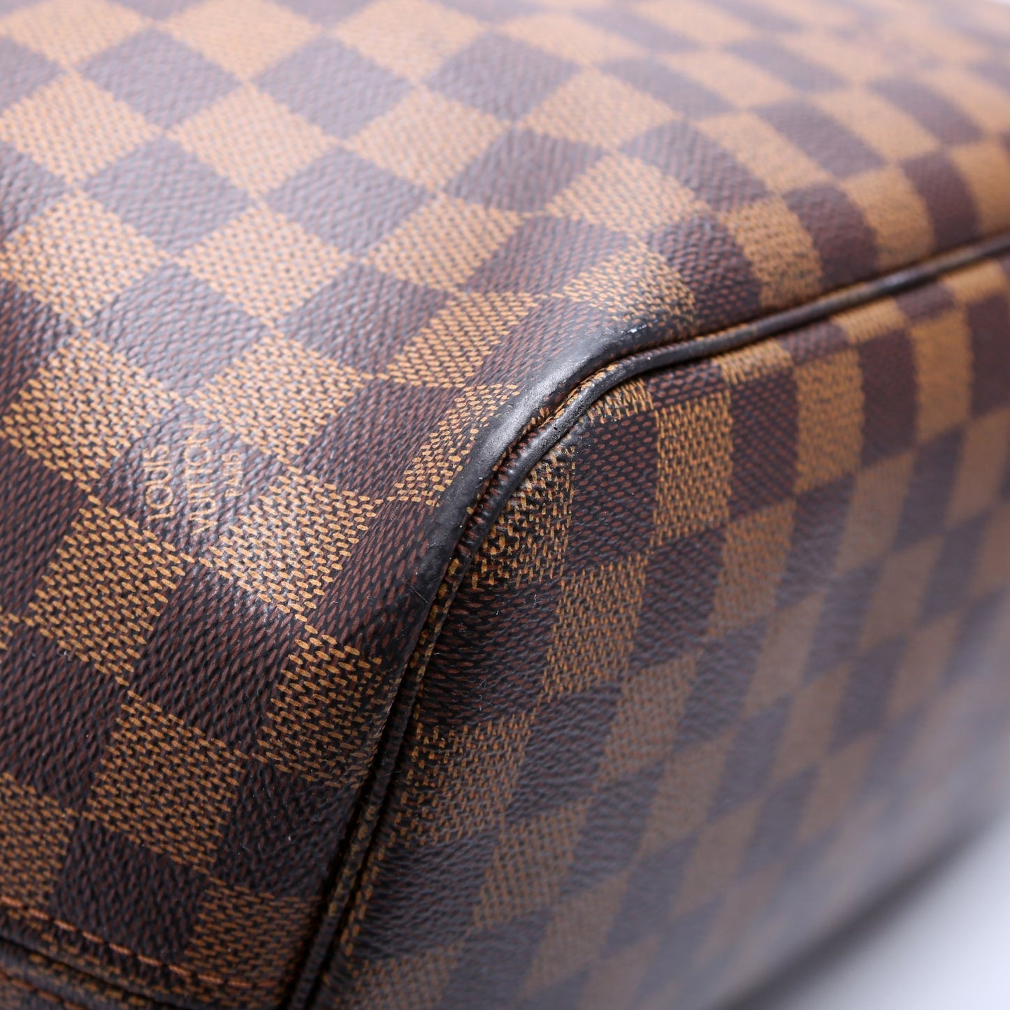 Neverfull W/Wallet MM Damier Ebene Red