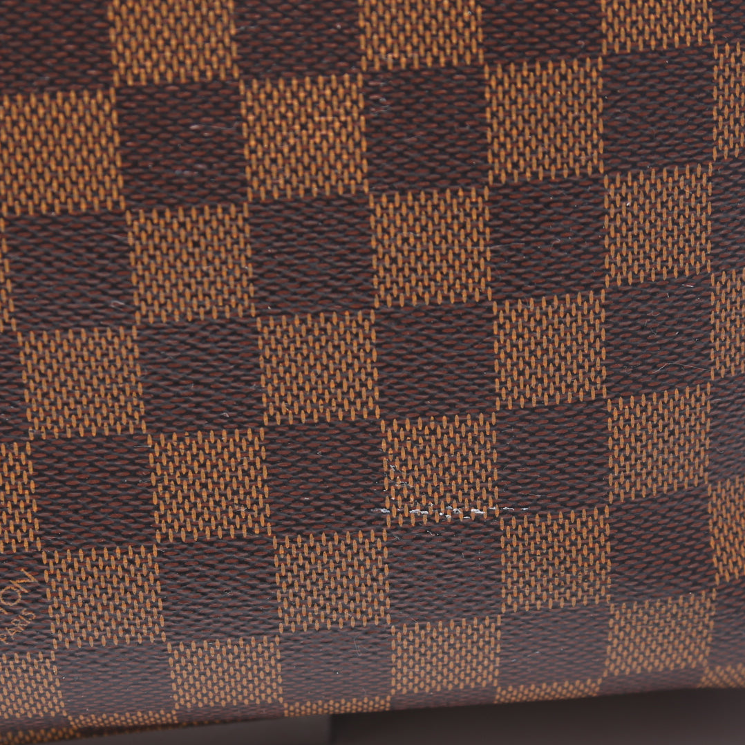 Neverfull W/Wallet MM Damier Ebene Red