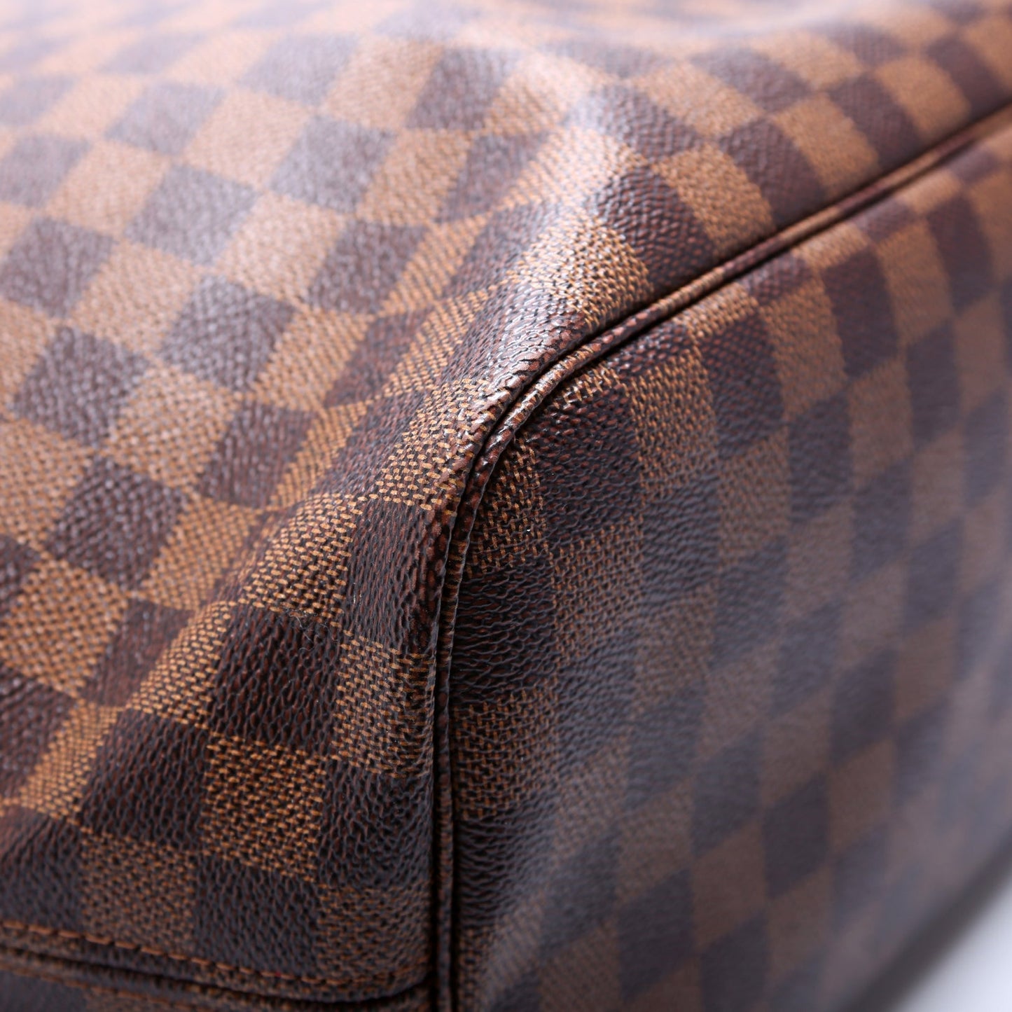 Neverfull W/Wallet MM Damier Ebene Red