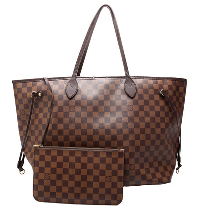 Neverfull W/Wallet GM Damier Ebene Red