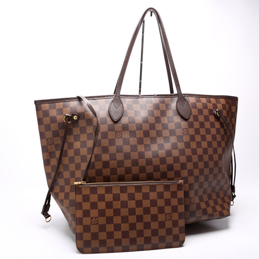 Neverfull W/Wallet GM Damier Ebene Red