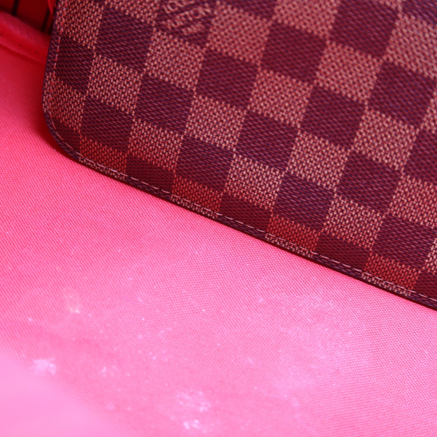 Neverfull W/Wallet GM Damier Ebene Red