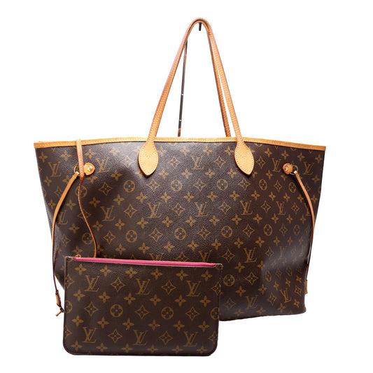 Neverfull W/Wallet GM Monogram Pink