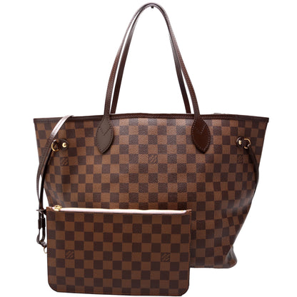 Neverfull MM With Wallet Damier Ebene Pink