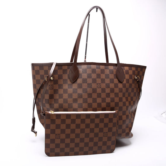 Neverfull MM With Wallet Damier Ebene Pink