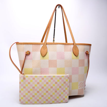 Neverfull W/Wallet MM Giant Damier Peach