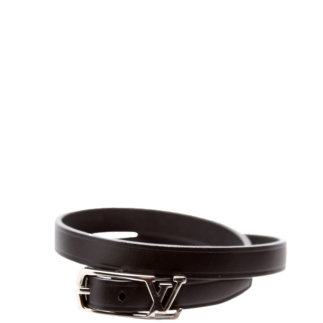 Neogram Leather Wrap Bracelet Black