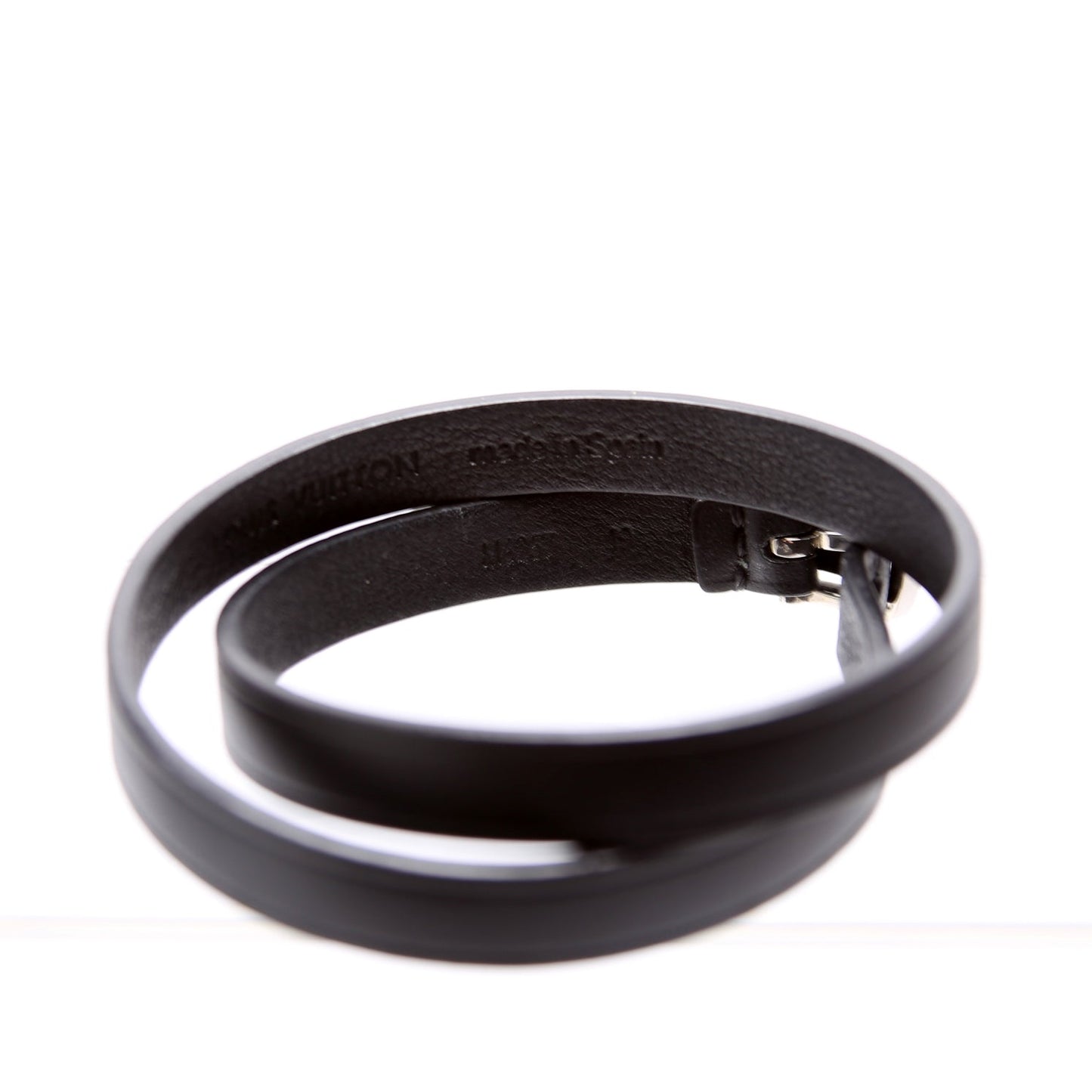 Neogram Leather Wrap Bracelet Black