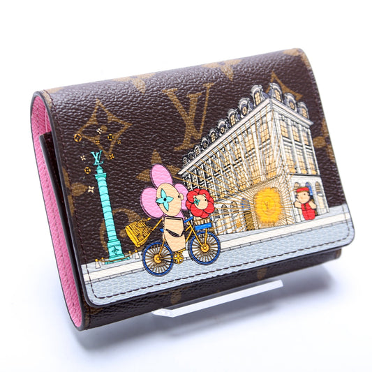 Victorine Wallet 2022 Christmas Animation Monogram Multicolor