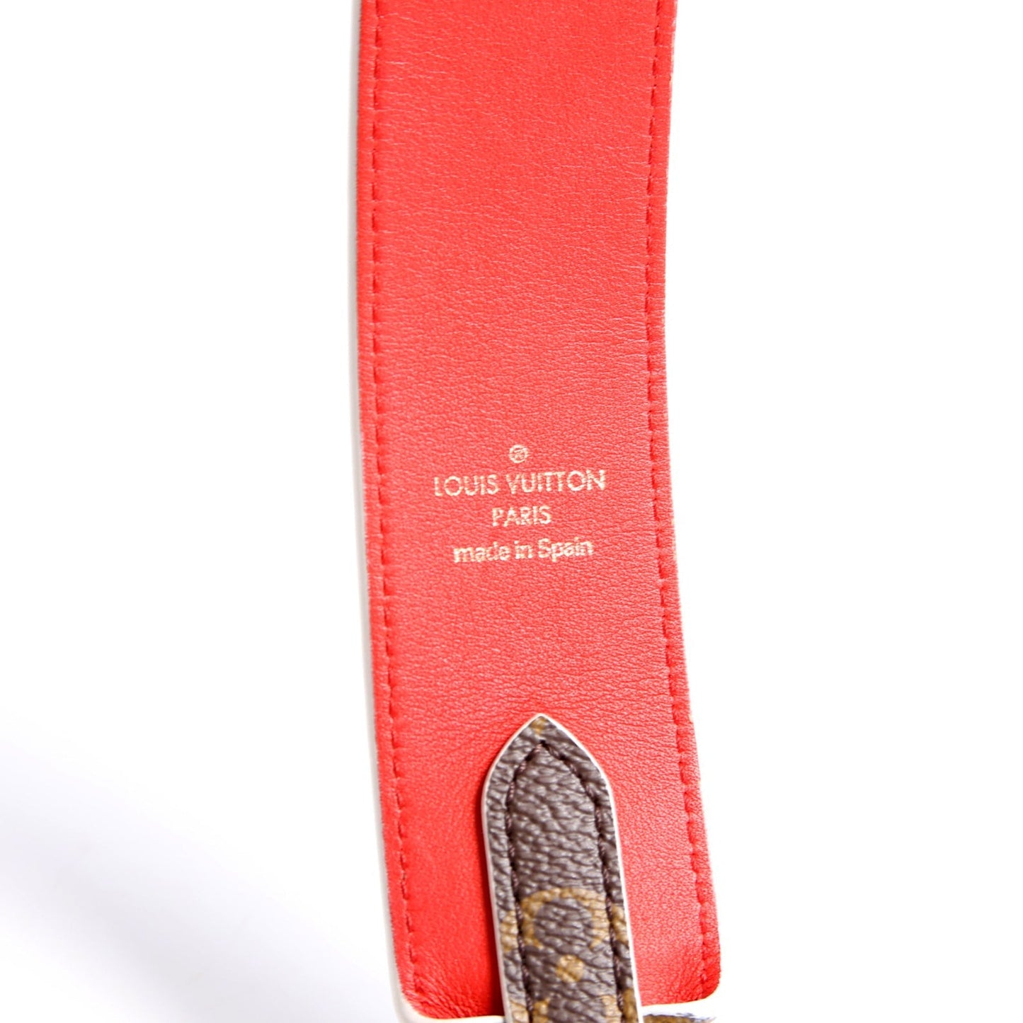 Bandouliere Monogram/Leather Strap Red