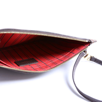 Pochette Only Damier Ebene Red