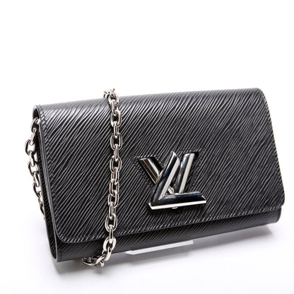 Twist Chain Wallet Epi Black