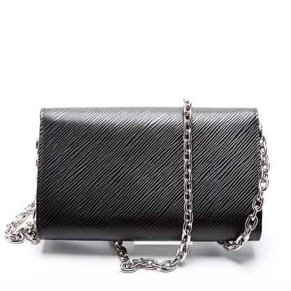 Twist Chain Wallet Epi Black