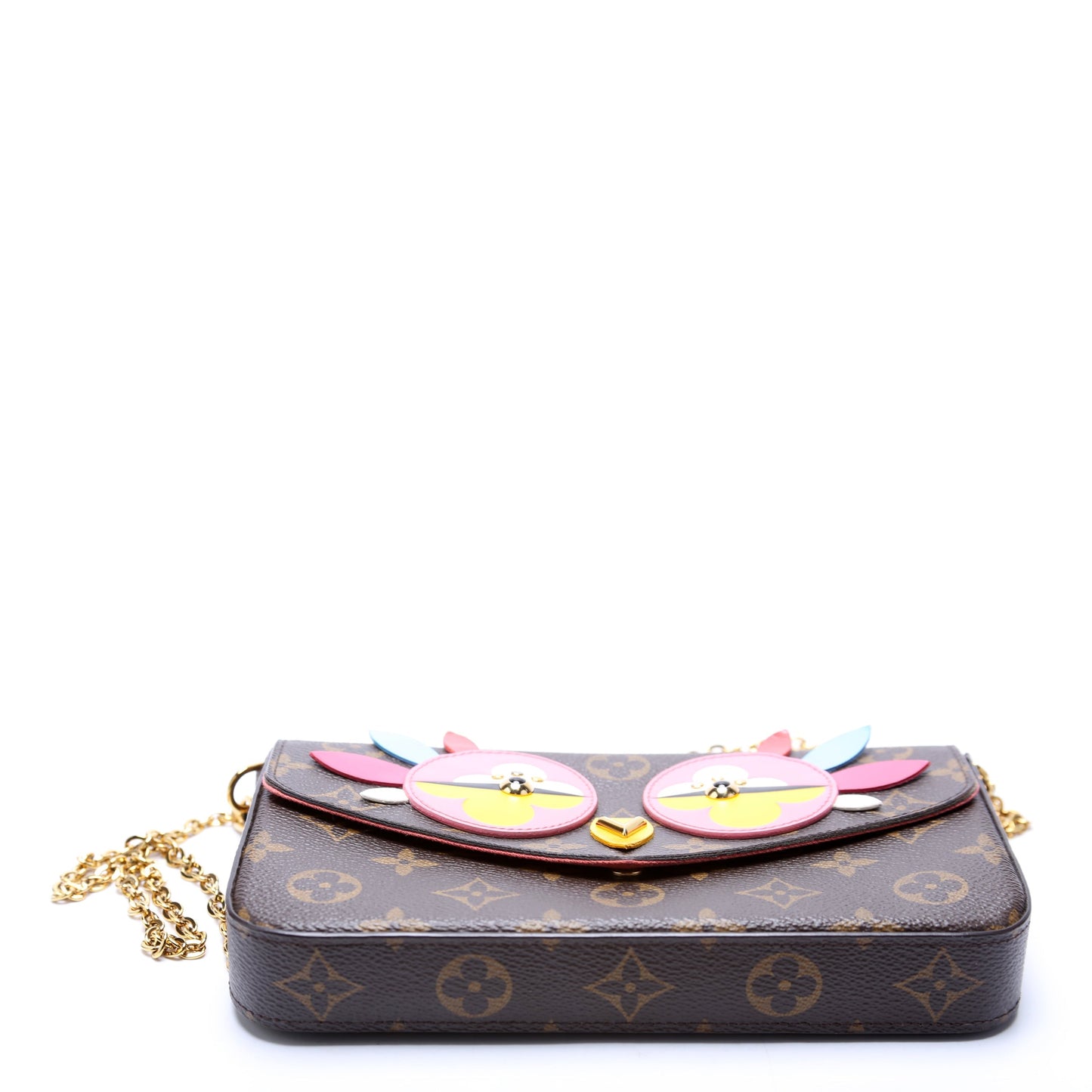 Pochette Felicie Lovely Bird Monogram Pink