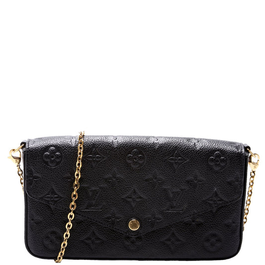 Pochette Felicie Empreinte Black