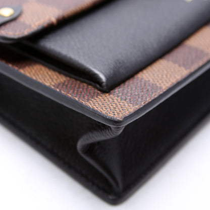 Vavin Chain Wallet Damier Ebene Black