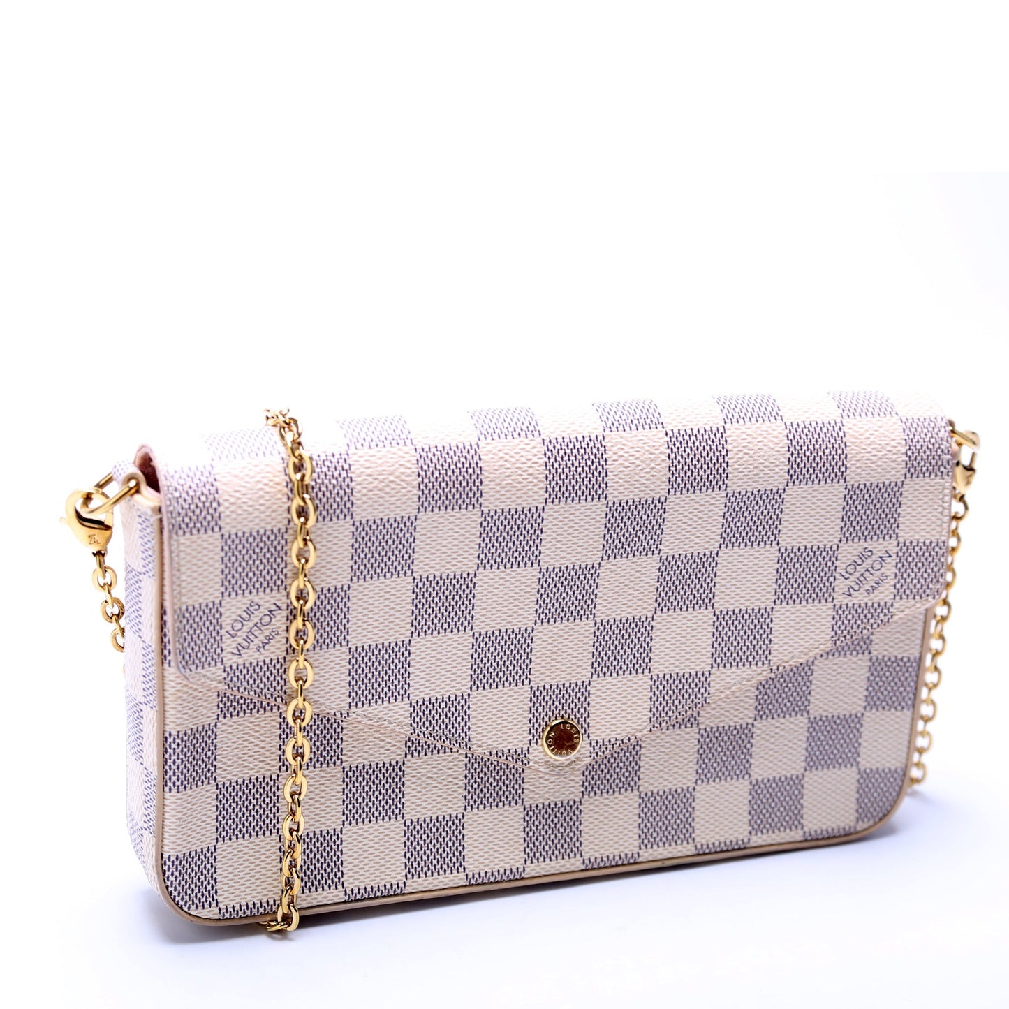 Pochette Felicie Damier Azur Pink