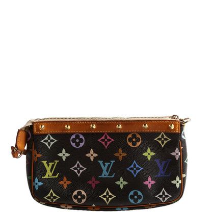 Pochette Accessories Multicolor Monogram Black