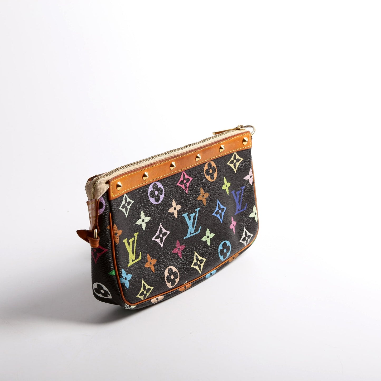 Pochette Accessories Multicolor Monogram Black