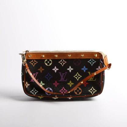 Pochette Accessories Multicolor Monogram Black