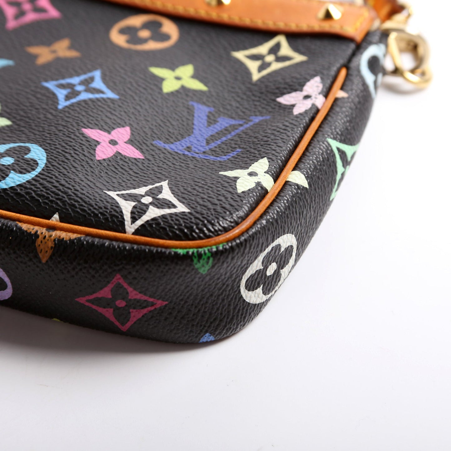 Pochette Accessories Multicolor Monogram Black