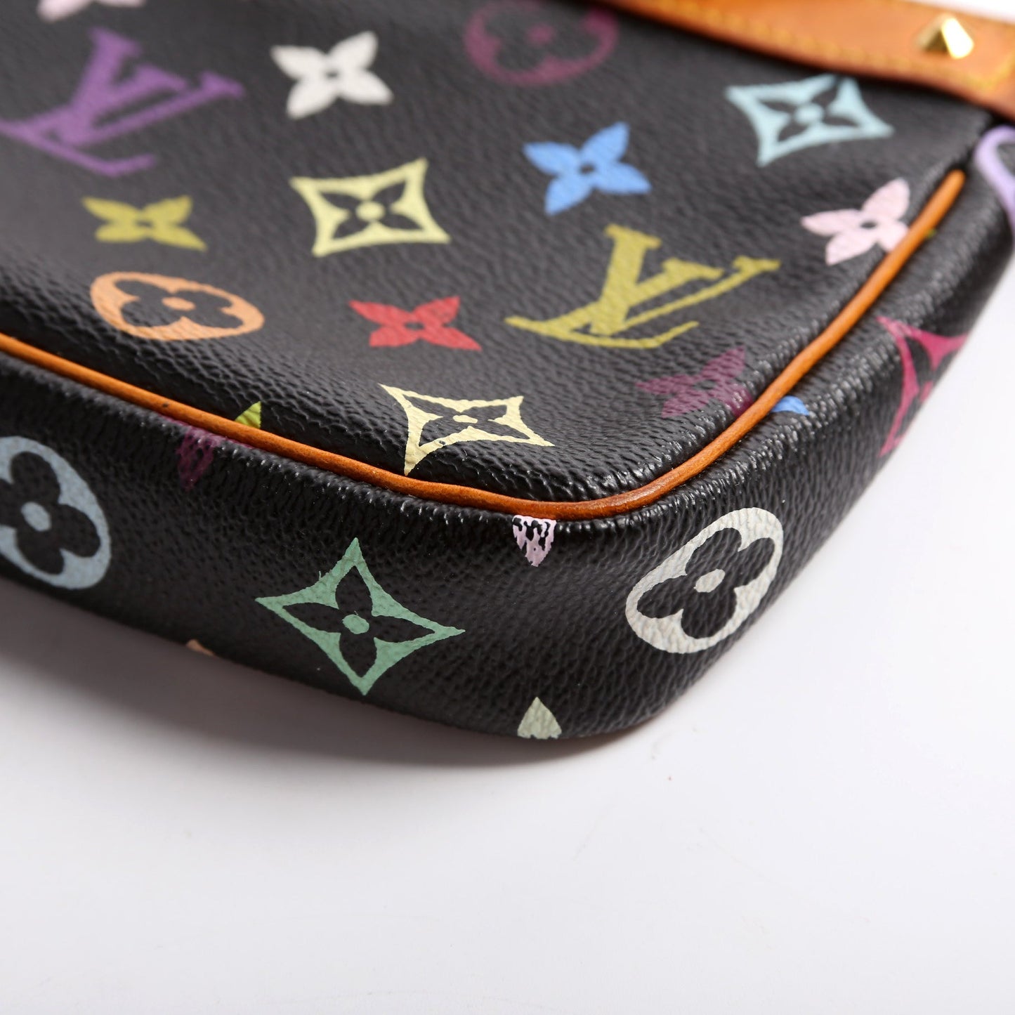 Pochette Accessories Multicolor Monogram Black