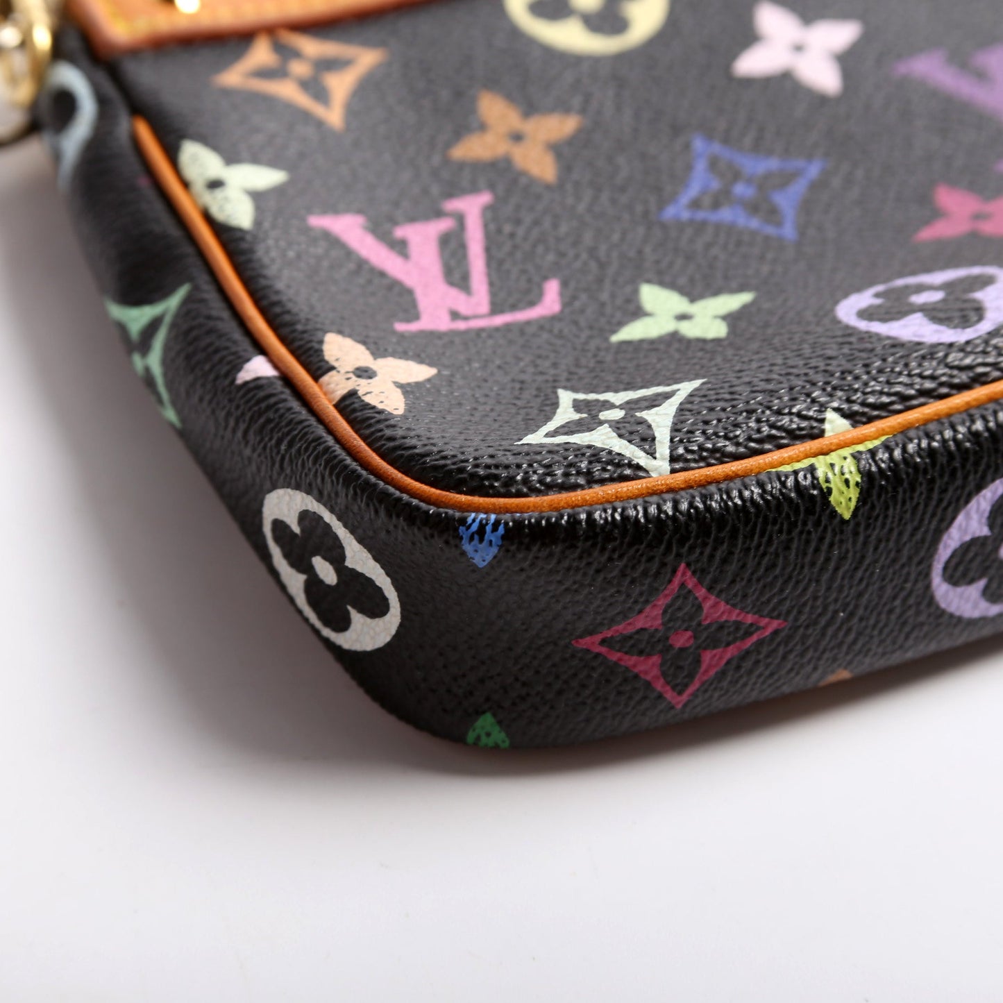 Pochette Accessories Multicolor Monogram Black