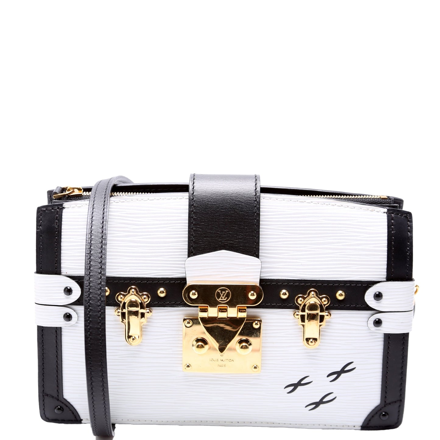 Trunk Clutch Epi White/Black