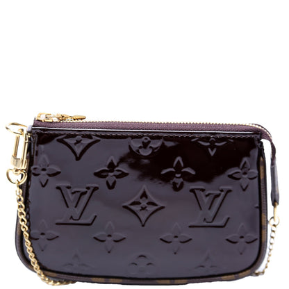 Pochette Accessories Mini Vernis Burgundy