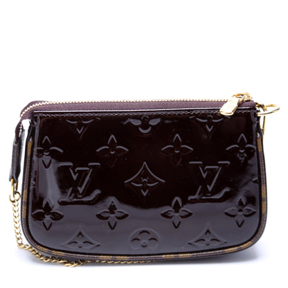 Pochette Accessories Mini Vernis Burgundy